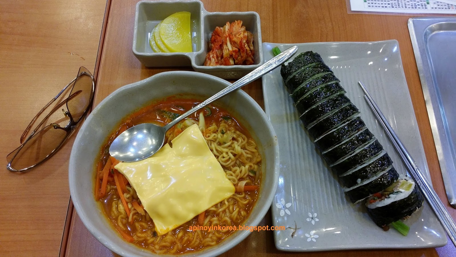 A Pinoy in Korea Cheese Ramyeon and Tuna Kimbap Not A Yaya Meal!
