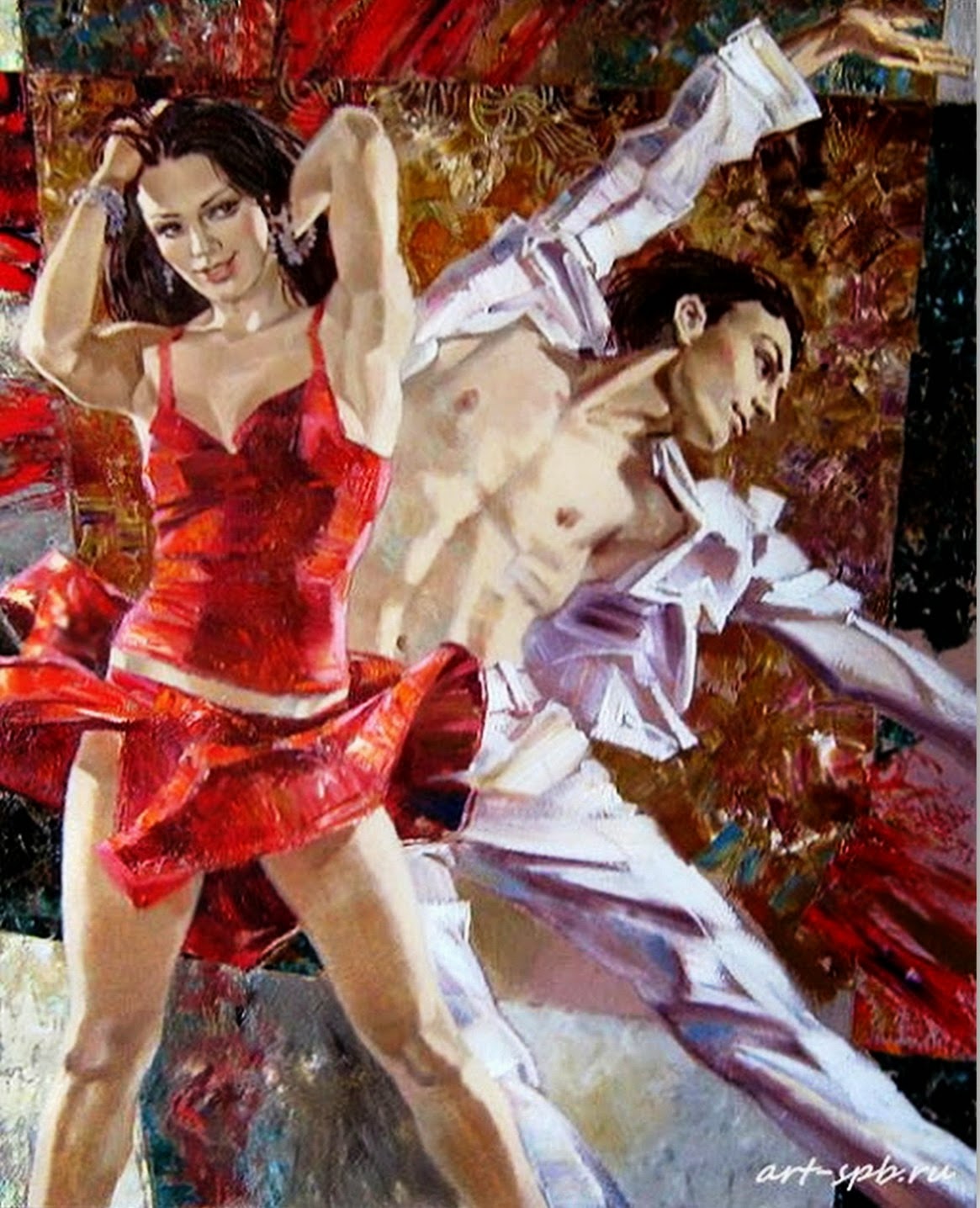 retratos-de-parejas-enamoradas-pintadas-al-oleo parejas-pintadas-en-espatula
