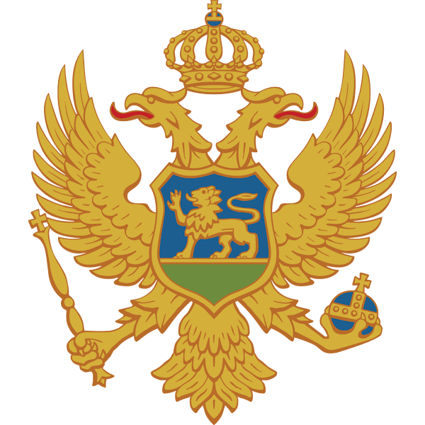 Logo Gambar Lambang Simbol Negara Montenegro PNG JPG ukuran 600 px
