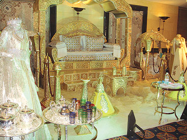 مكان جلوس العروس المغربية
