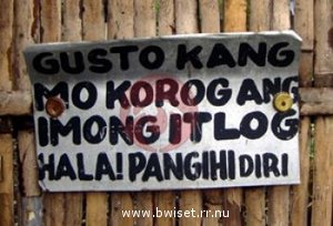 Bwiset!: Pinoy Funny Signage