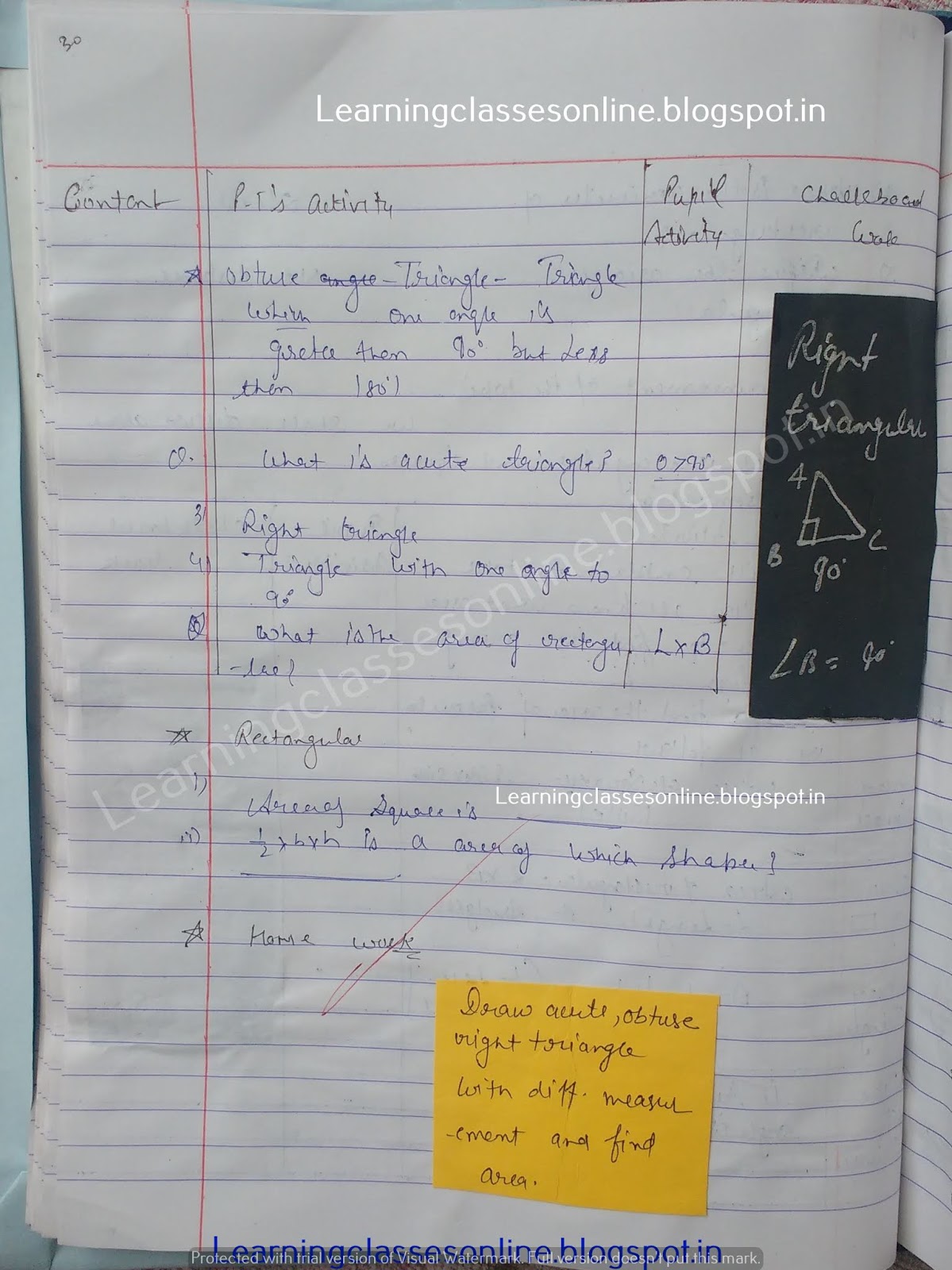Lesson Plan For Maths Class 8, Lesson Plan For Maths Class 8,