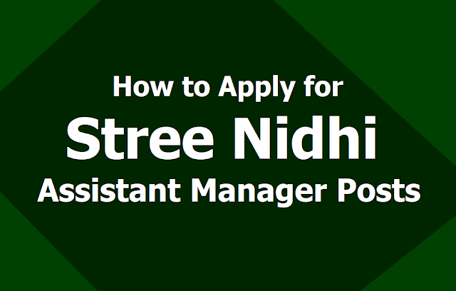 How to Apply for Stree Nidhi Assistant Manager Posts 2019, Apply Online till June 15 How to Apply for Stree Nidhi Assistant Manager Posts 2019, Apply Online till June 15