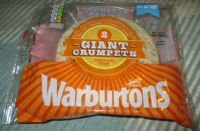FOODSTUFF FINDS: Giant Crumpets (Warburtons) [By @cinabar]