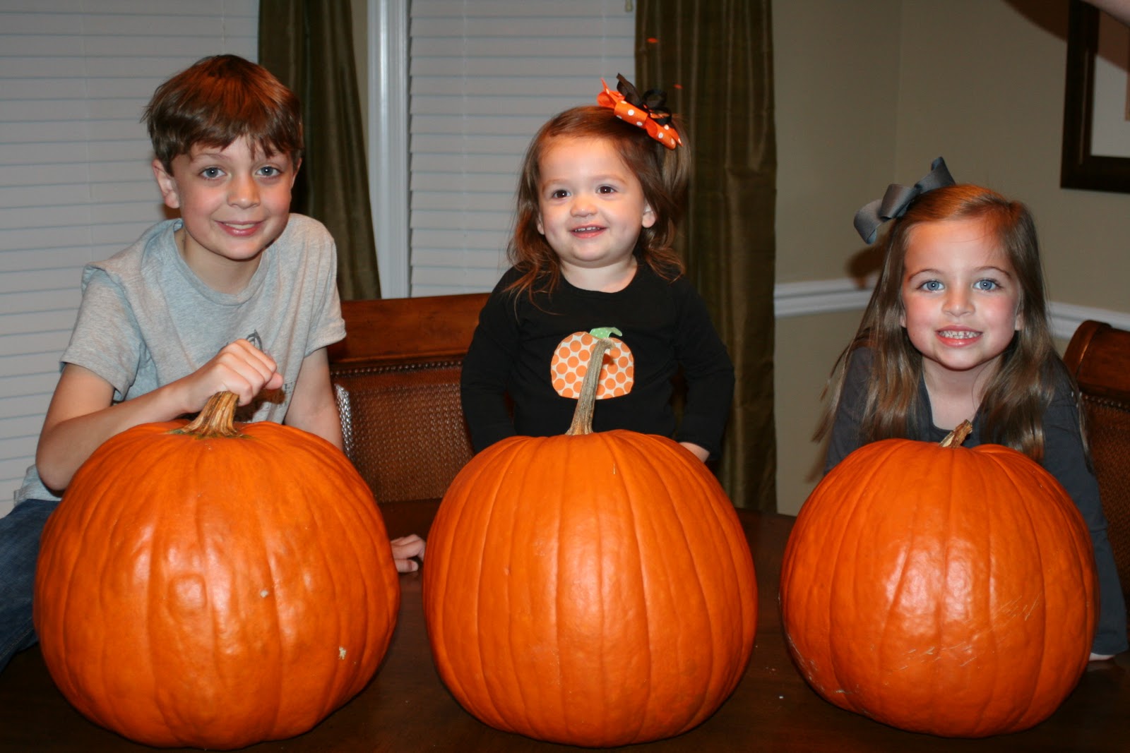 The Brown Family Scoop: Carving Pumpkins