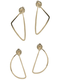 geometric shape stud earrings by Peggy Li