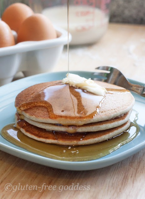 Gluten-Free Pancakes and Maple Syrup - for a gluten-free diet