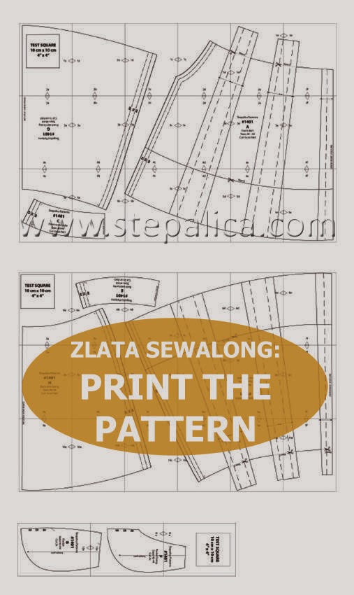 Zlata skirt sewalong: #2 print the pattern