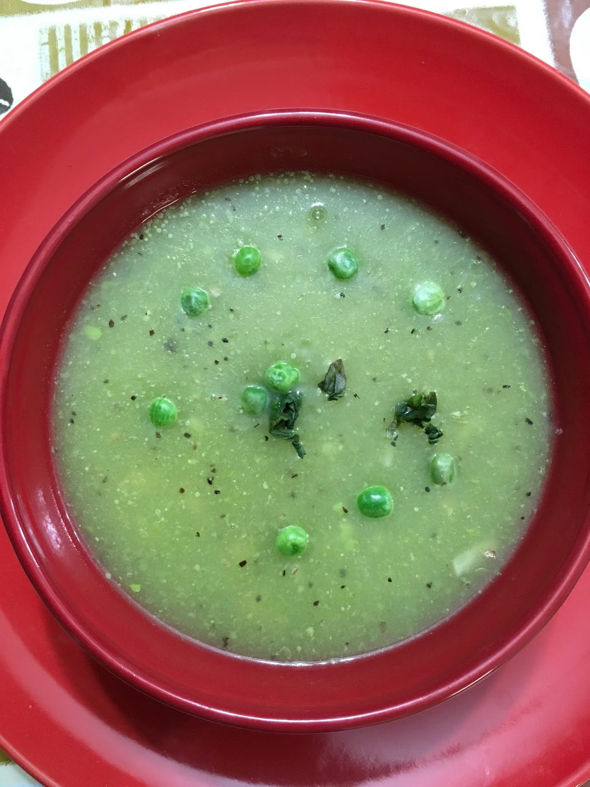 Green Peas Ginger soup