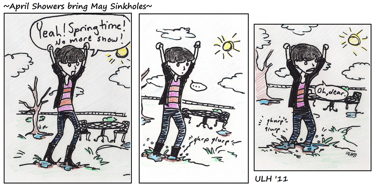 Uly's Comics April Showers...