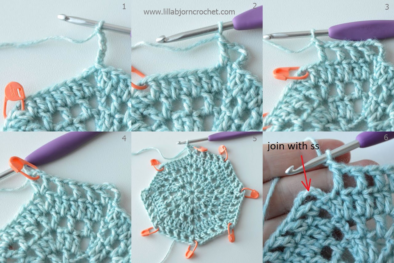crochet octagon - free pattern by www.lillabjorncrochet.com