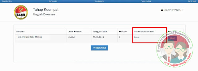 Cara mengecek kelulusan berkas Pendaftaran CPSN  Cara Cek Status Kelulusan Berkas Pendaftaran CPNS 2019
