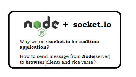 How to send message from Node(server) to browser(client) and vice versa? How to connect/disconnect to  the room. 