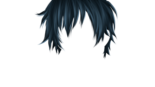Anime Blue Hair Transparent PNG - wide 9