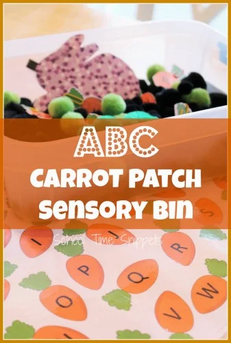 Letter Matching Carrots Activity