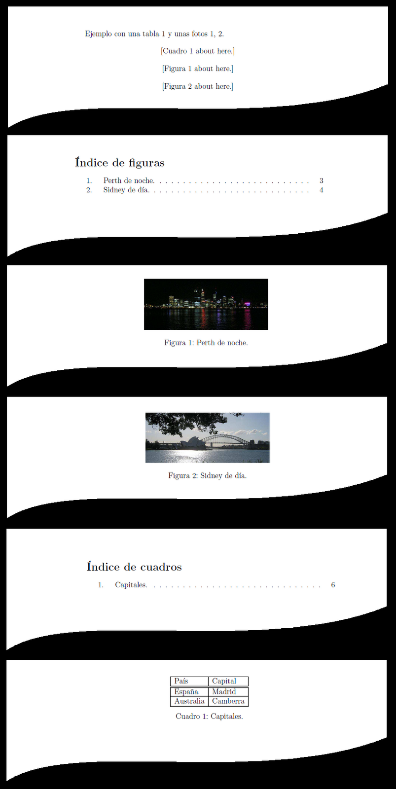 Aprendiendo LaTeX Cómo añadir las figuras y tablas al final de un