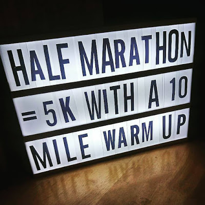 Today I Ran My First Half Marathon - half marathon = 5k with a 10 mile warm up!  Lightbox caption