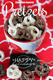 Chocolate Covered Pretzels recipe from Served Up With Love is the perfect mix of salty and sweet and it couldn't be any easier to make.