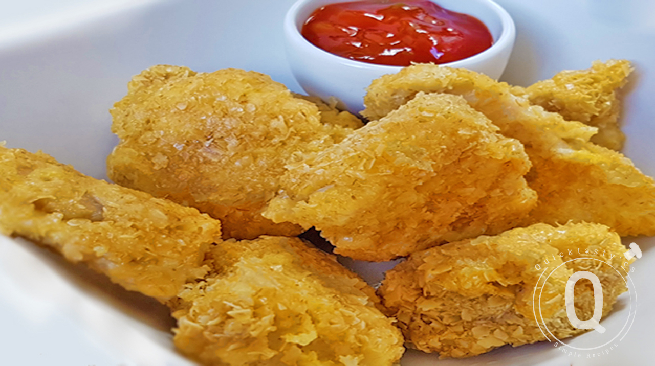 Chicken Nuggets with Oat Bran Quicktasty'cs Simple Recipes