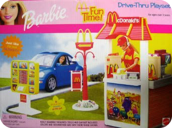 barbie mcdonalds restaurant with talking drive thru playset