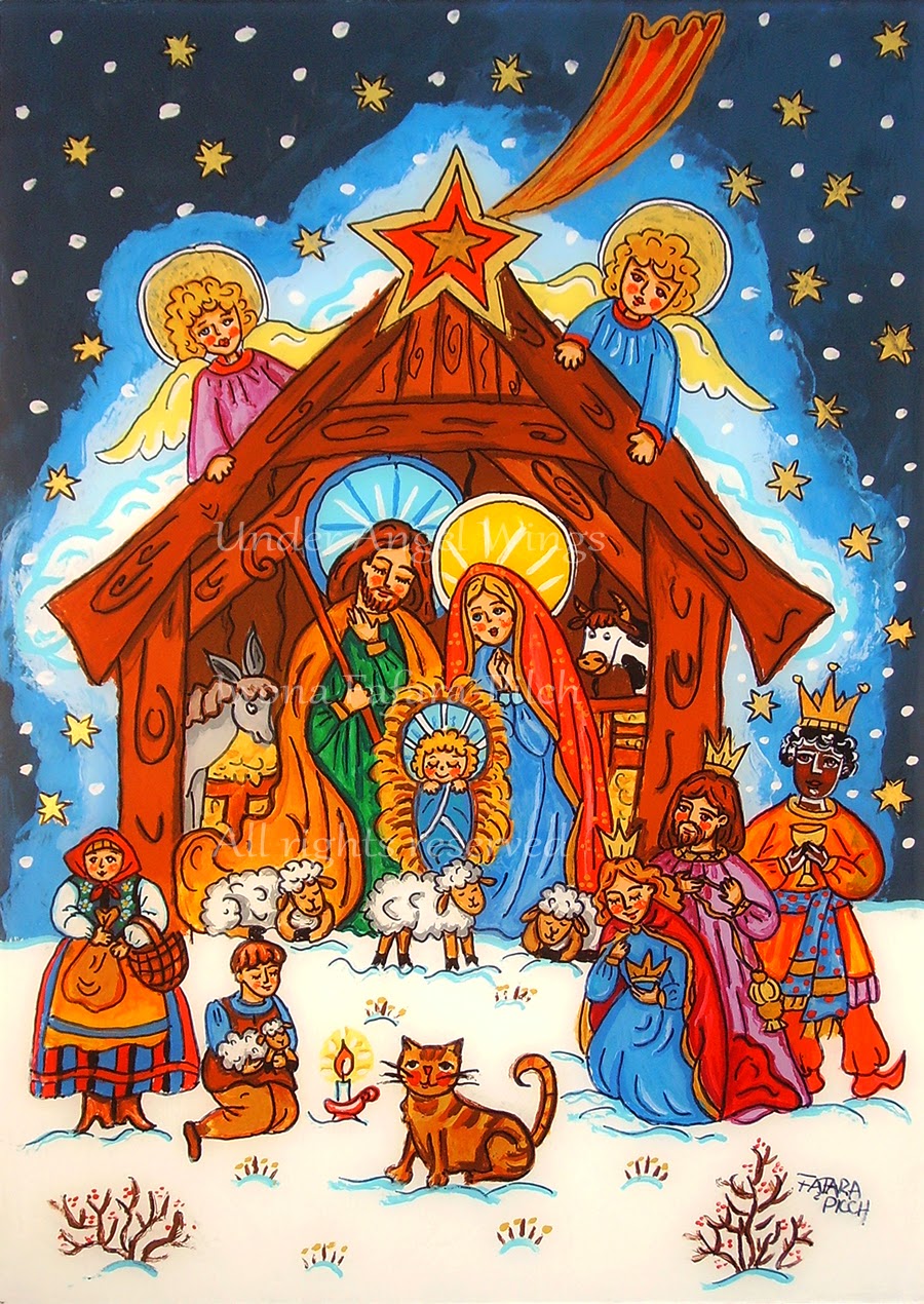 Under Angel Wings: Christmas Cyber Monday holiday 40% sale - the art prints and greeting cards