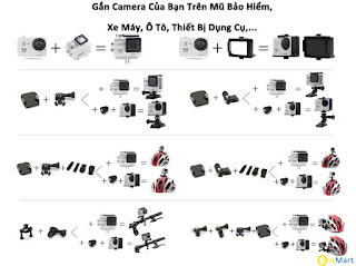 Camera hành trình, hành động Sport cam Wifi 4K ULTRA HD chống rung Cam - 5