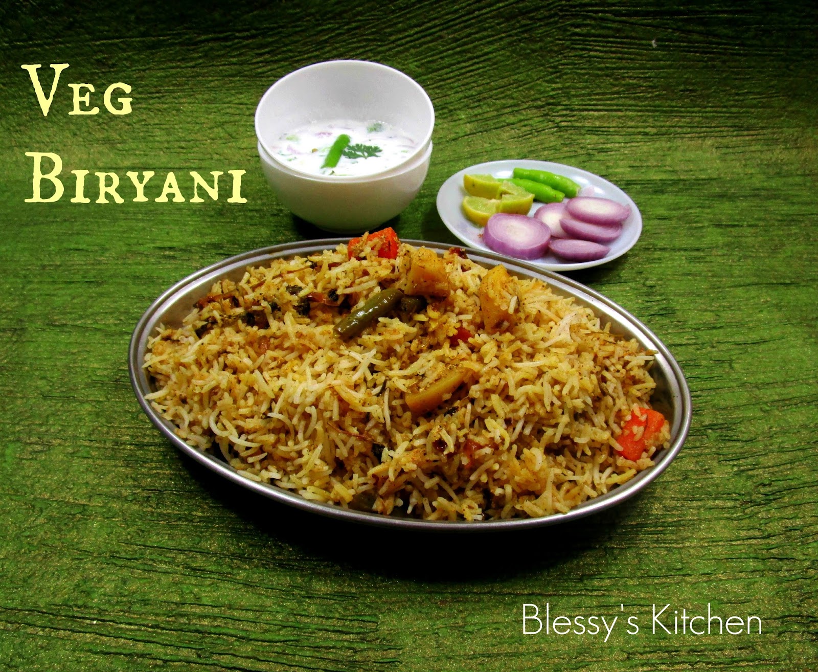 Blessy's Kitchen Vegetable Biryani/Veg Biryani The Hyderabadi Way