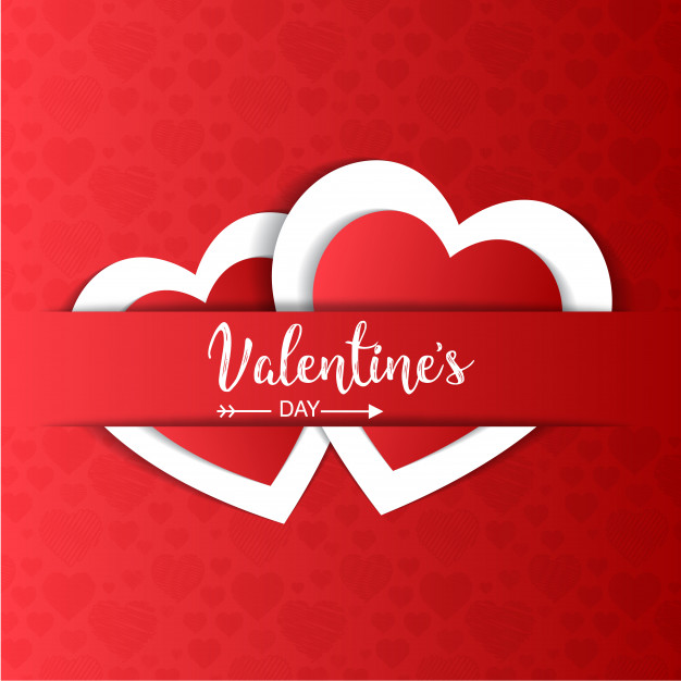 Valentine“s day card Free Vector