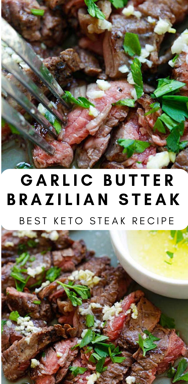 Garlic Butter Brazilian Steak Keto Recipe - Trending Recipes
