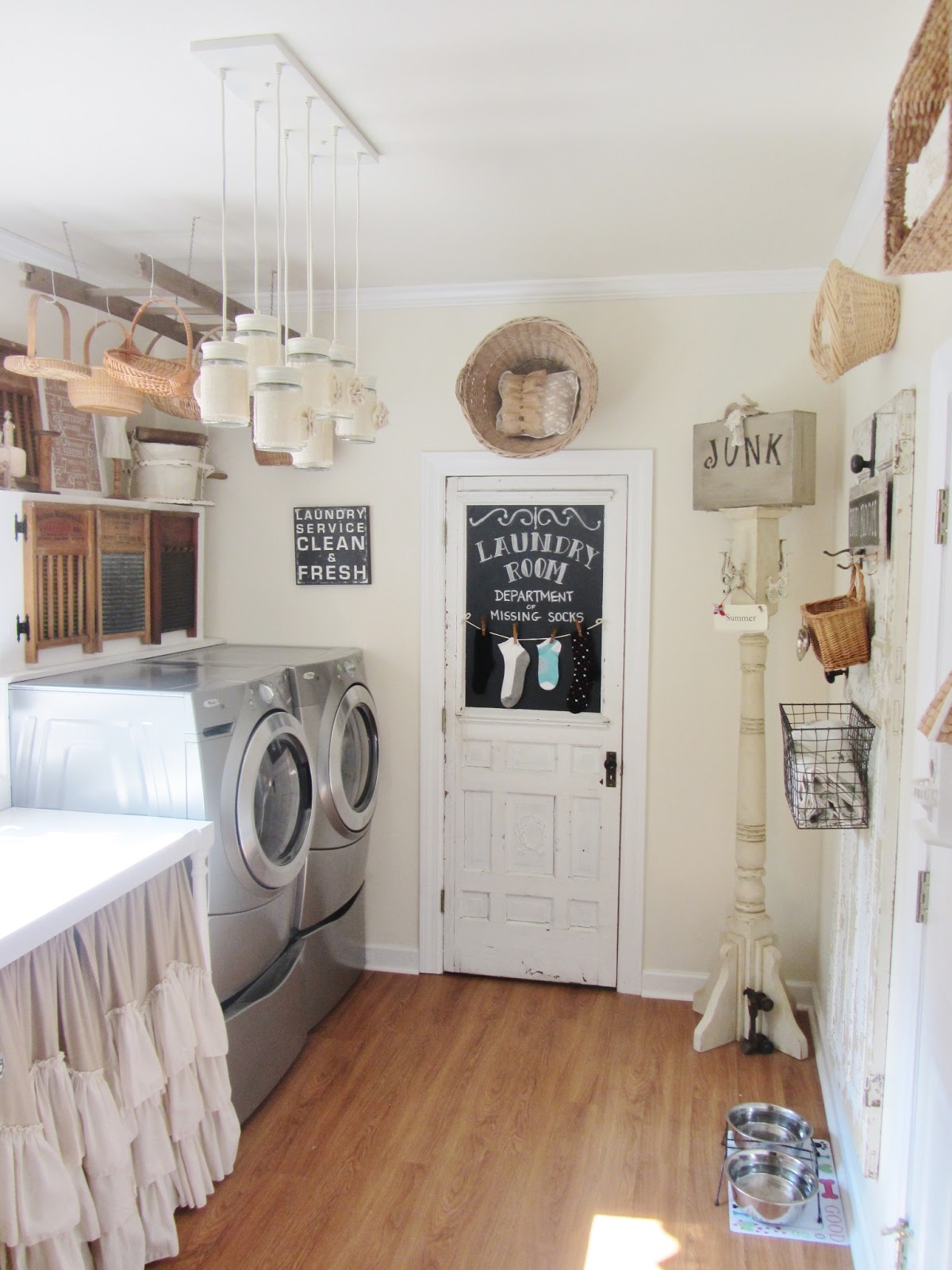 Junk Chic Cottage Laundry Room