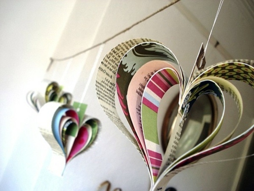 home decoration with newspaper