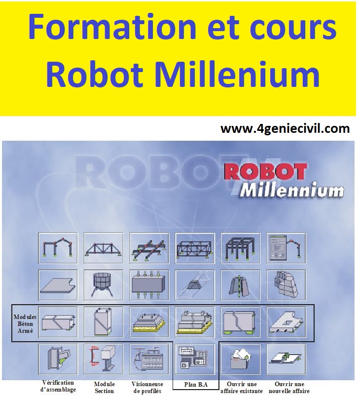 Formation Logiciel Robot Millenium Genie Civil Pdf Genie Civil Millenium Calcul Beton