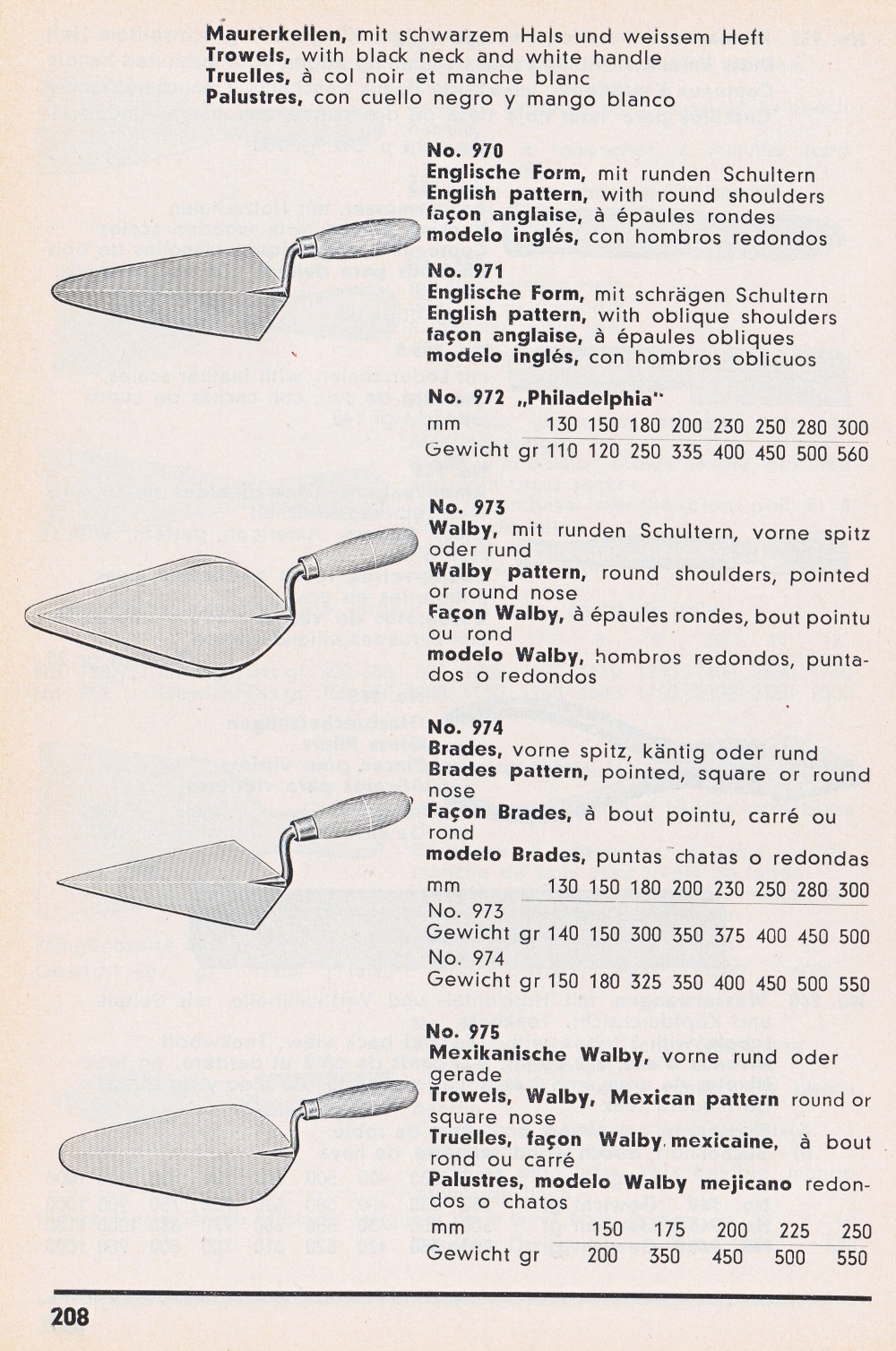 Trowel and Masonry Tool Collector Resource Lohmann & Co. German