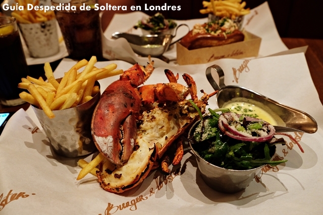 burguer & lobster - donde comer - guia despedida soltera londres