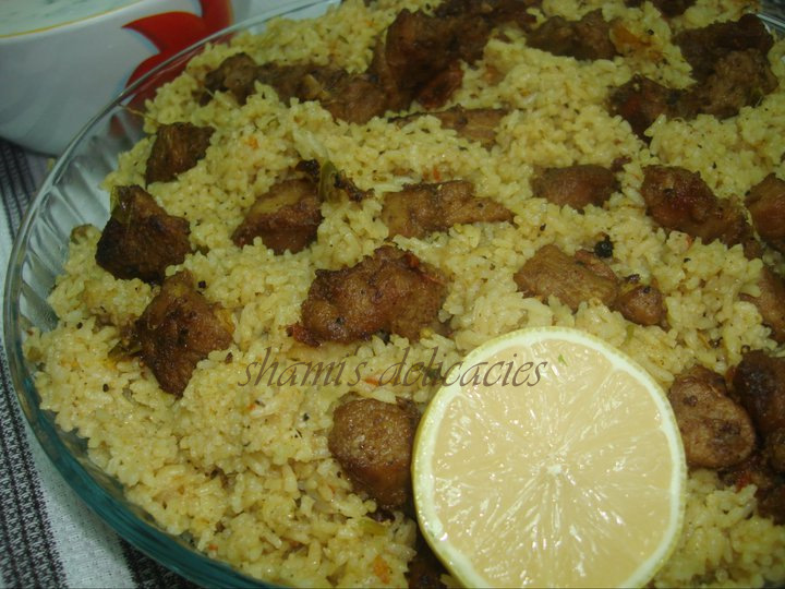Shami's Delicacies: MEAT RICE [IRACHY CHOR]