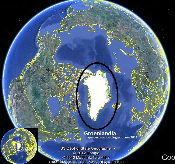Groenlandia Mapa Europa