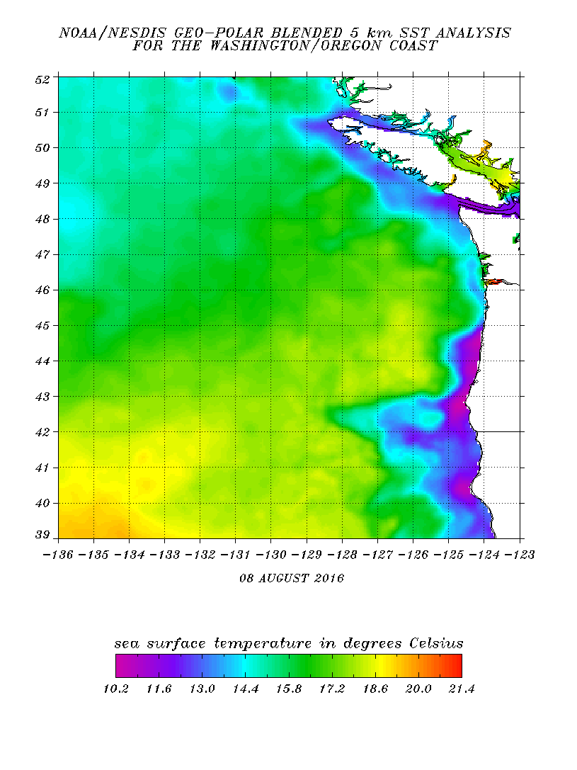 Cliff Mass Weather Blog California Water Temperatures in the Northwest