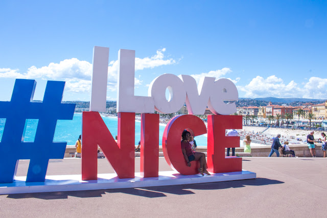 I Love Nice sign - Quai Rauba Capeu