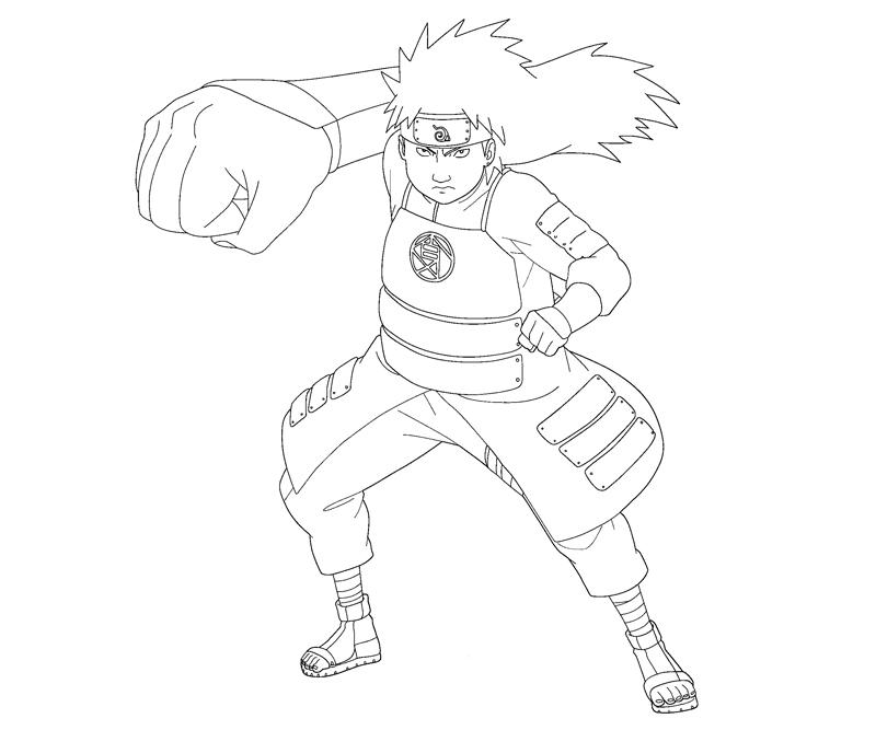 Choji Akimichi 3 Coloring | Crafty Teenager