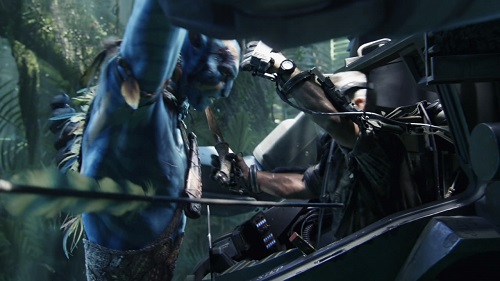 Jake en forma de navi luchando con el coronel Quaritch