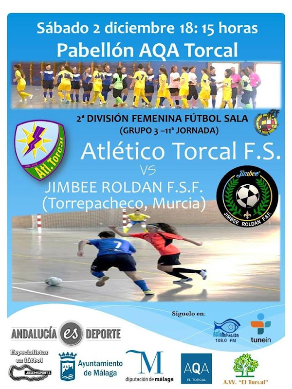 Hoy se miden Atlético Torcal y Jimbee Roldán - 18:15 horas -