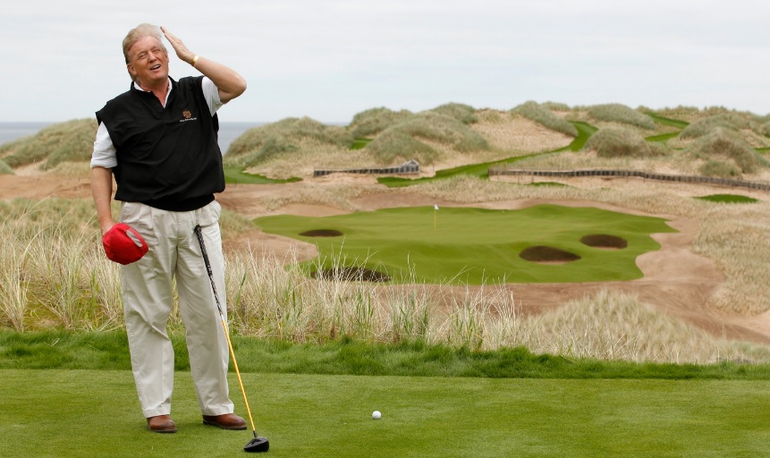 Image result for trump golfing president