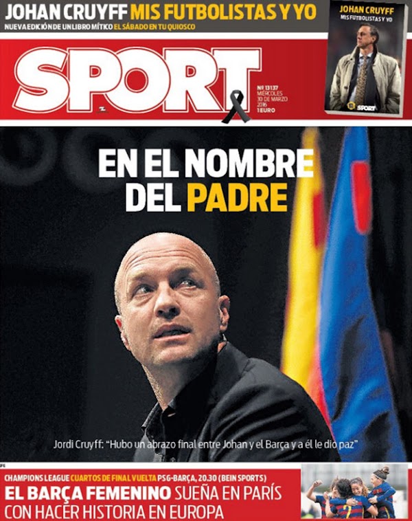 FC Barcelona, Sport: "En el nombre del padre"