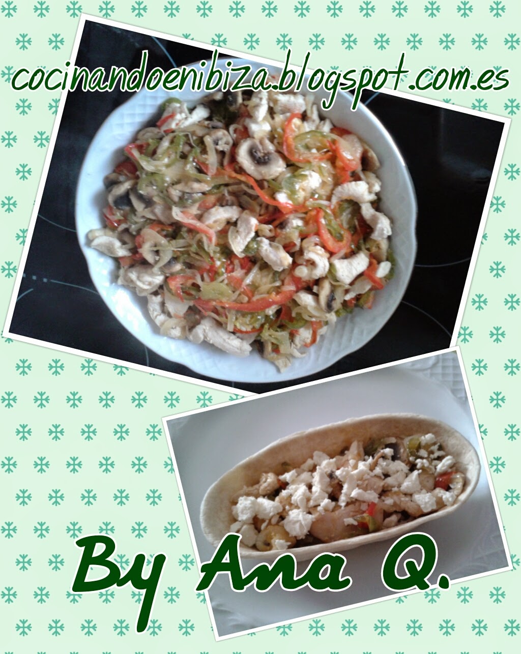 Cocinando en Fajitas de pollo con verduras (Olla gm modelo E y