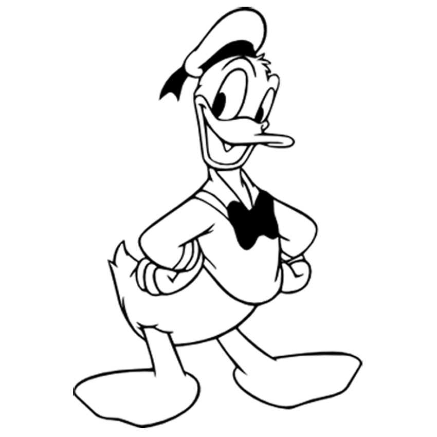 daisy duck and donald duck coloring pages - photo #43