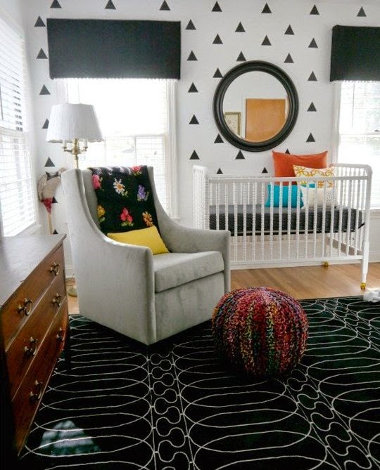 Sweet Little Nursery Bold Black and White Nurseries Ideas