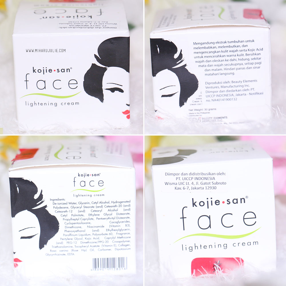 Kojie san Face Lightening Cream Review indonesia beauty and travel