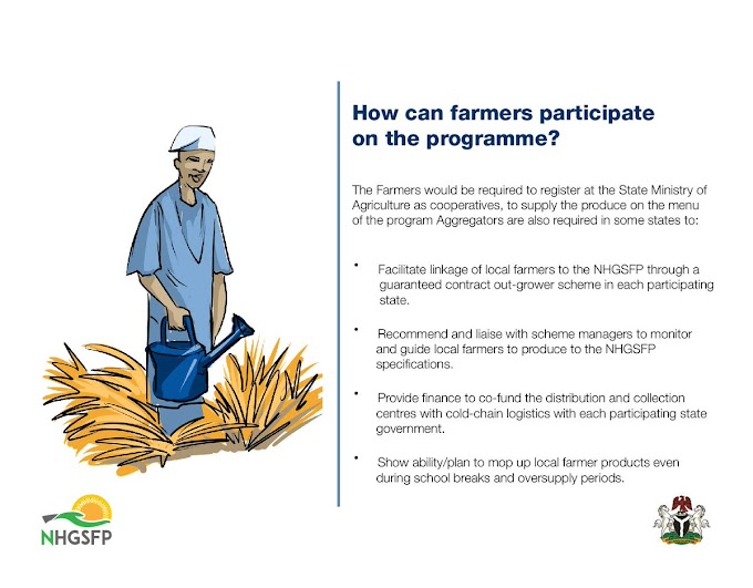 NATIONAL HOME GROWN SCHOOL FEEDING PROGRAM RECRUITMENT  FOR FARMERS