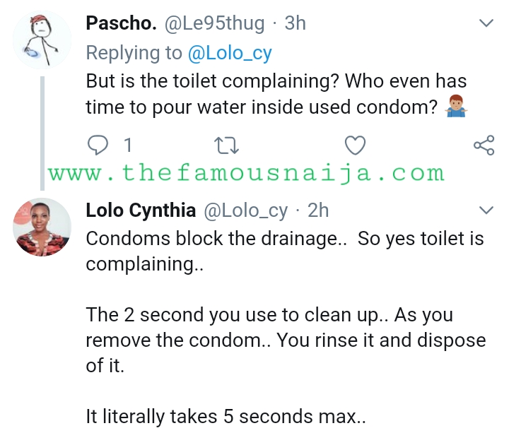 How To Dispose A Used Condom Properly By Lolo CY Cynthia TheFamousNaija