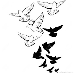flying drawing tattoo bird birds dove drawn background